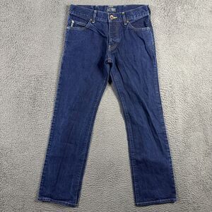 Armani Jeans Mens 30x30 Blue Straight Fit Dark Wash Denim Pants Designer